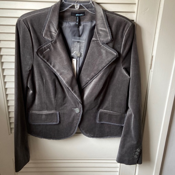 NWT ladies woman’s grey blazer jacket Size 14 - Picture 1 of 10